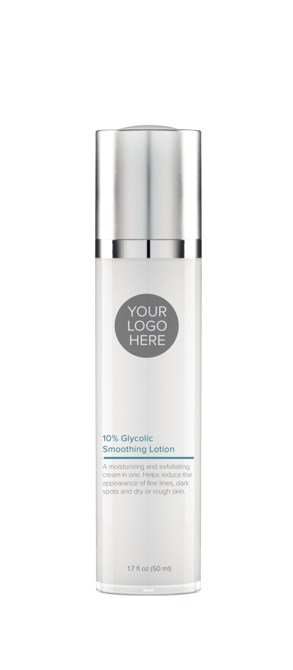 1.7 oz platinum bottle of 10% Glycolic Soothing Lotion