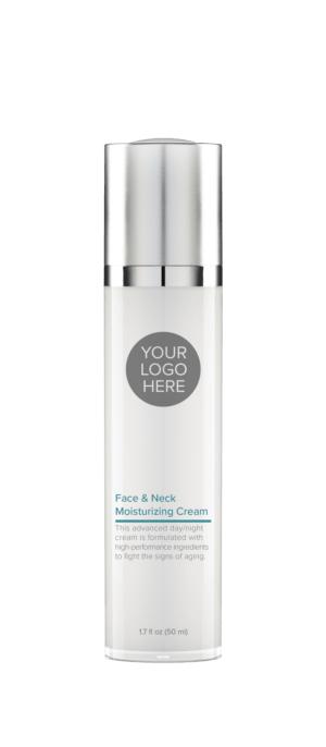 1.7 oz platinum bottle of Face & Neck Moisturizing Cream