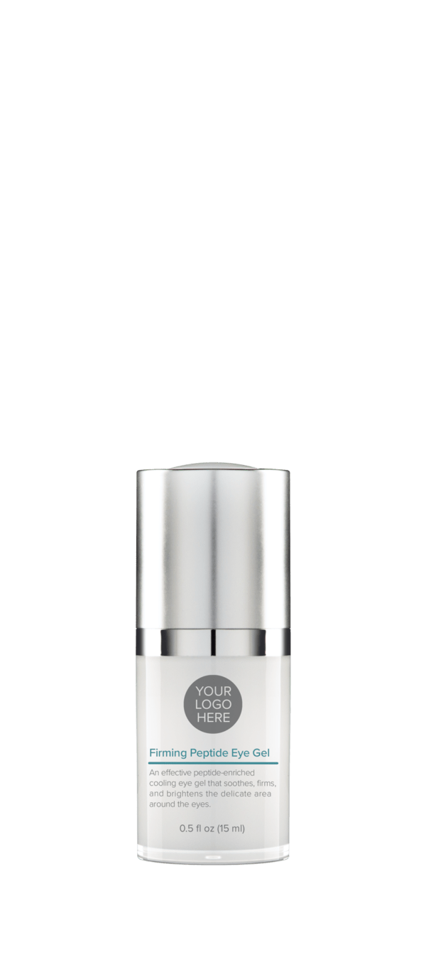 0.5 oz platinum bottle of Firming Peptide Eye Gel