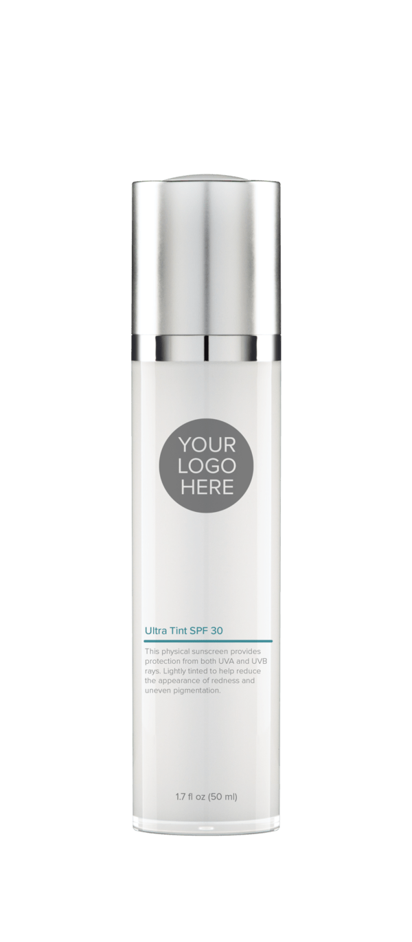 1.7 oz platinum bottle of Ultra Tint SPF 30