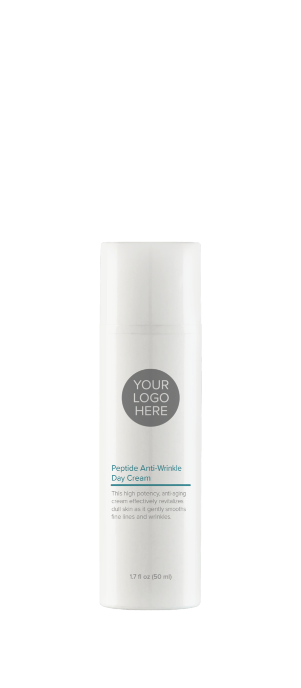 1.7 oz pure white bottle of Peptide Anti-Wrinkle Day Cream
