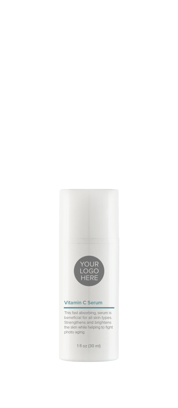 1.0 oz pure white bottle of Vitamin C Serum