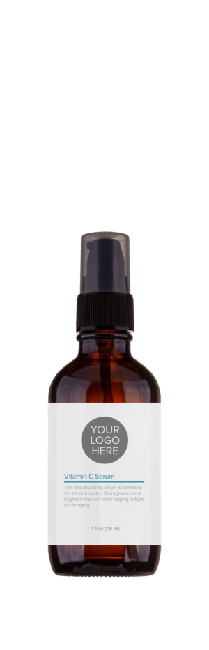 Backbar size (4 oz.) amber bottle of Vitamin C Serum.